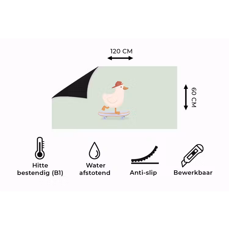 Keukenloper - Vogel - Skateboard - Dieren - Cartoon - Speels — 5