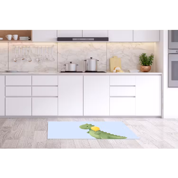 Keukenloper - Dinosaurus - Ballon - Kinderkamer - Illustratie - Groen — 3
