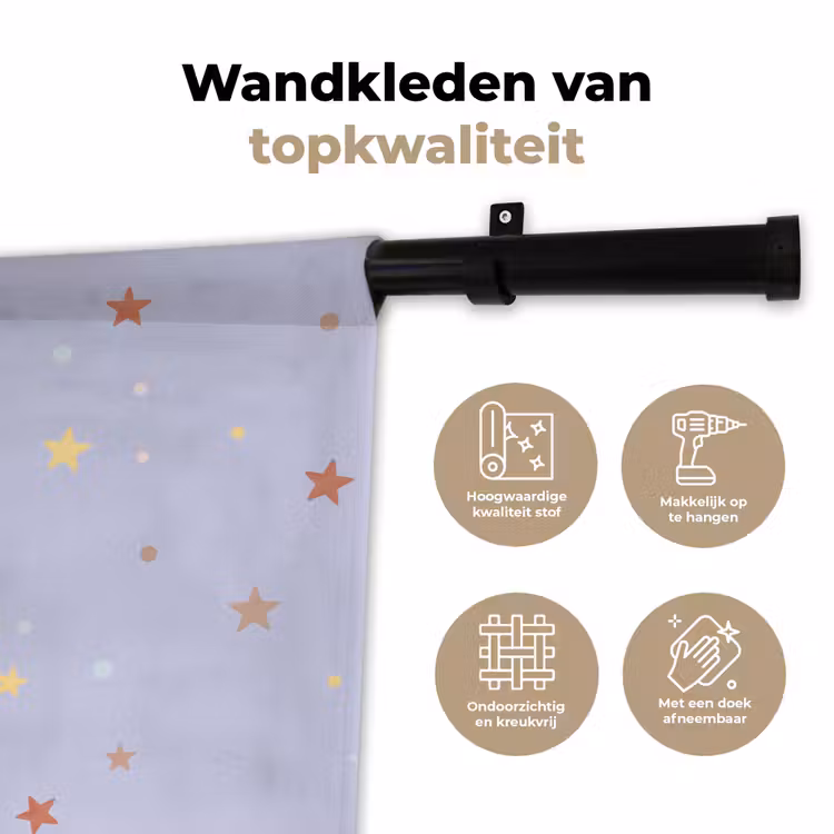Wandkleed - Raket - Ruimte - Planeet - Illustratie — 3