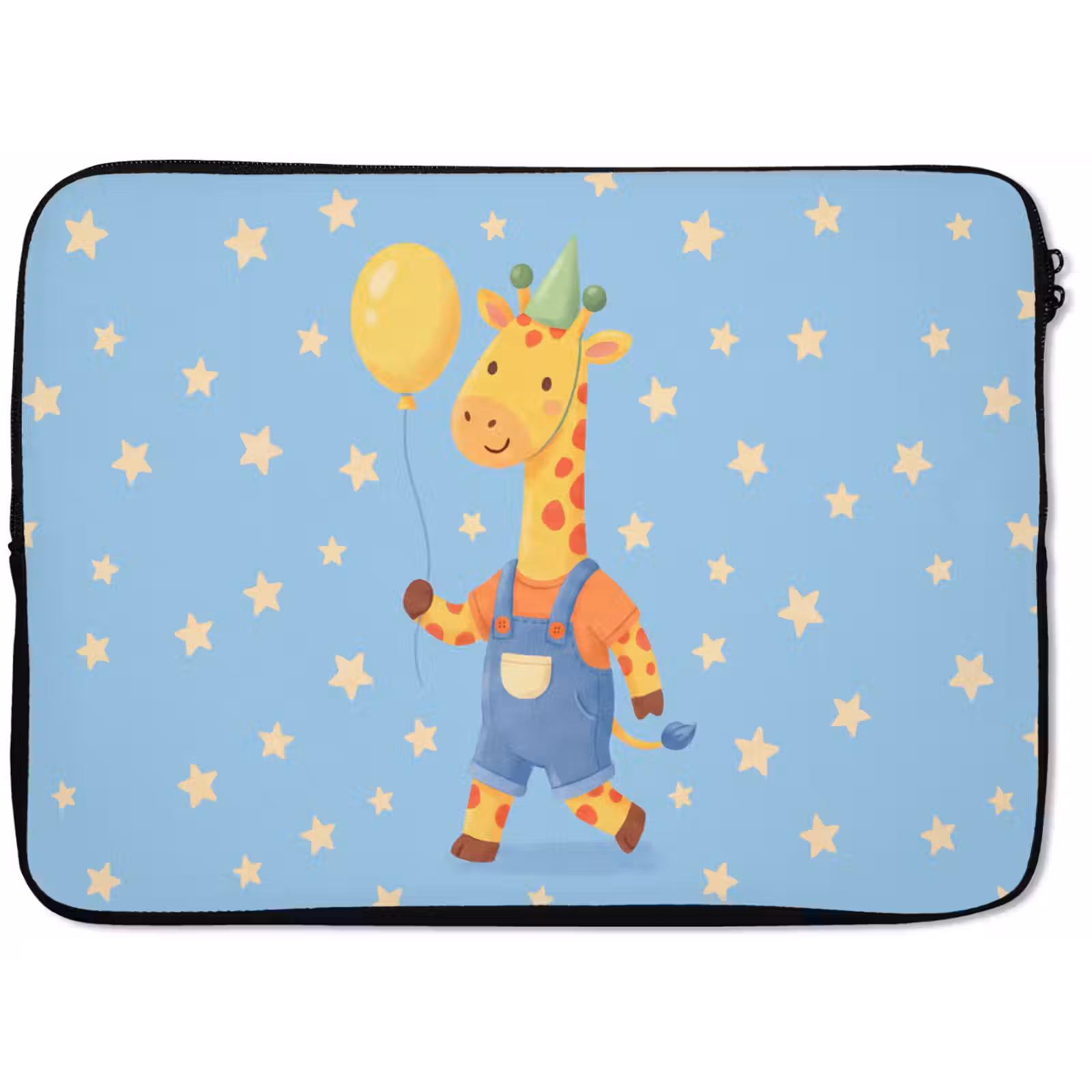Laptophoes - Dieren - Giraffe - Ballon - Feest - Kinderkamer — 1