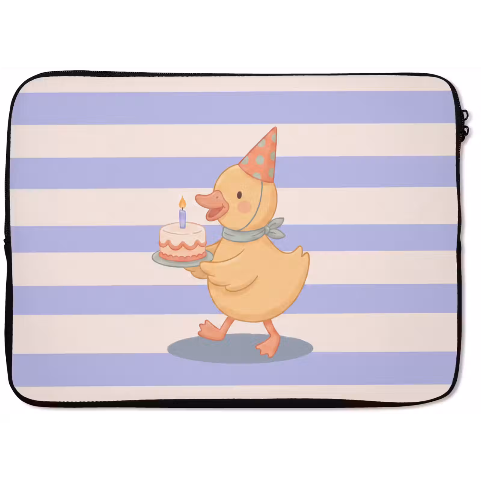 Laptophoes - Vogel - Feest - Taart - Kinder - Illustratie — 1