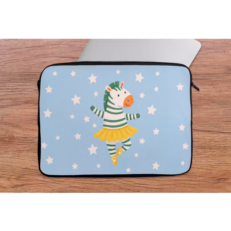 Laptophoes - Dieren - Dans - Illustratie - Kinderkamer - Sterren — 2