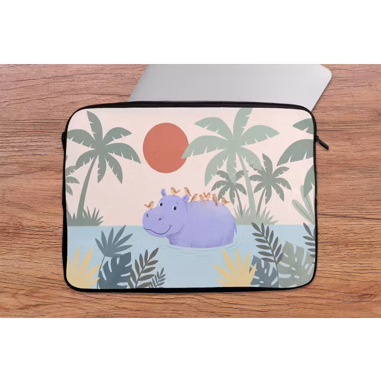 Laptophoes - Dieren - Vogel - Water - Natuur - Illustratie — 2