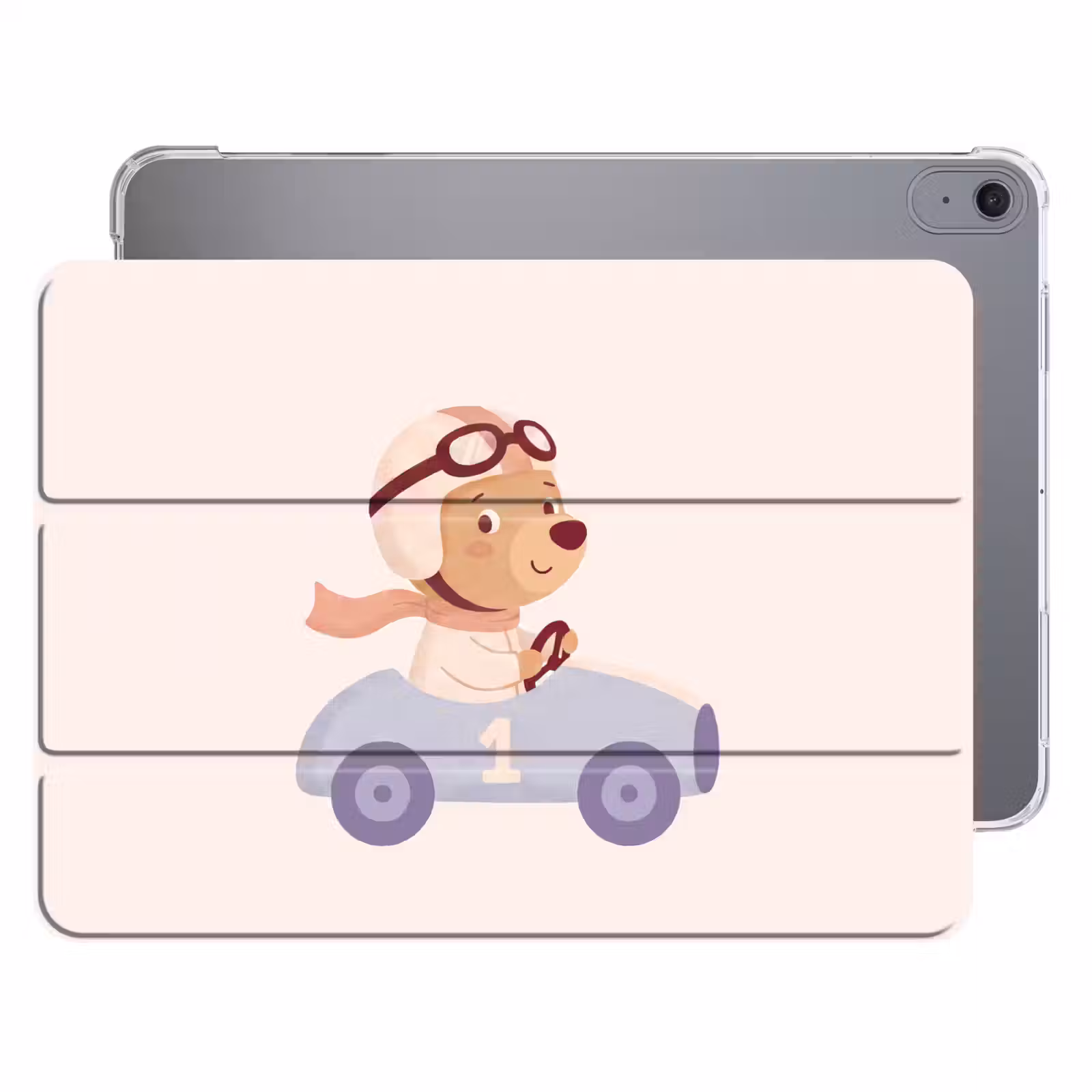 iPad hoes - Beer - Auto - Kinderkamer - Cartoon - Speels — 1