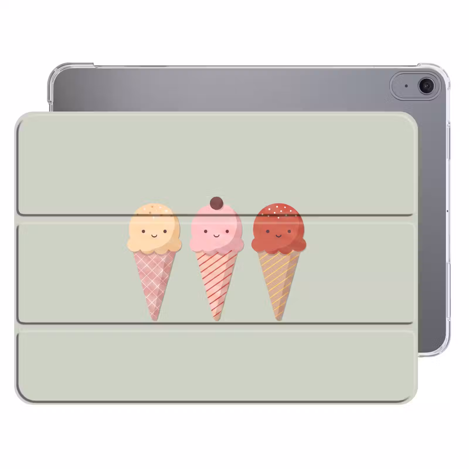 iPad hoes - IJs - Hoorntjes - Eten - Illustratie - Vrolijk — 1