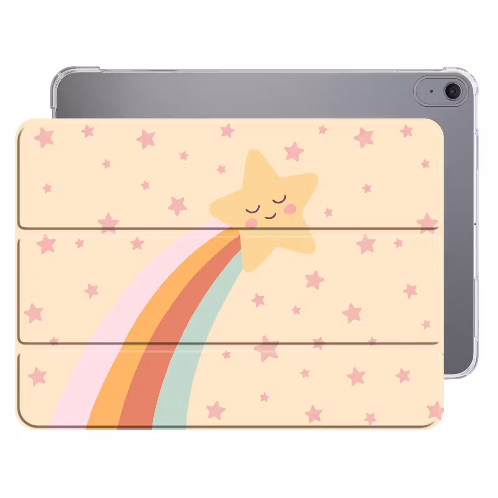 iPad hoes - Ster - Regenboog - Nacht - Illustratie - Pastel — 1