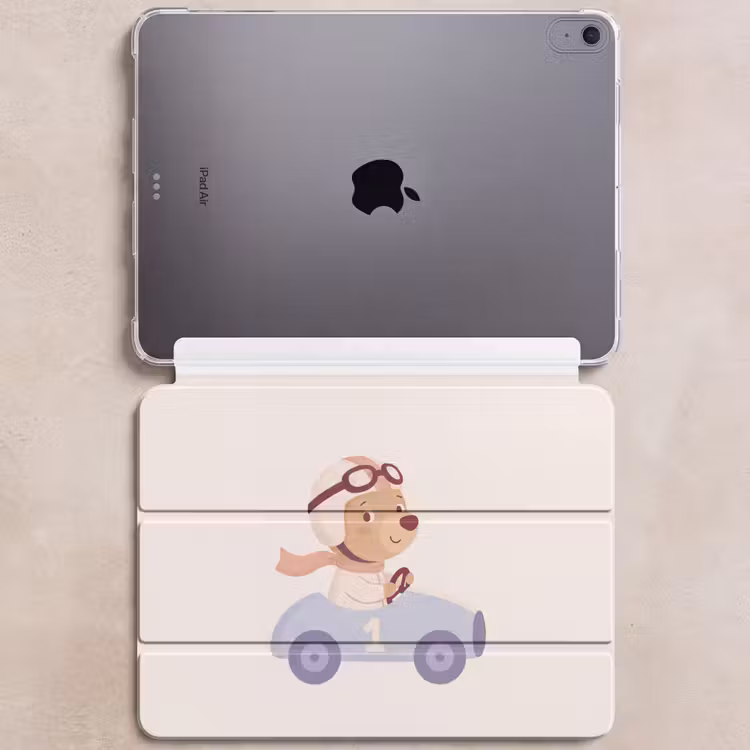 iPad hoes - Beer - Auto - Kinderkamer - Cartoon - Speels — 6
