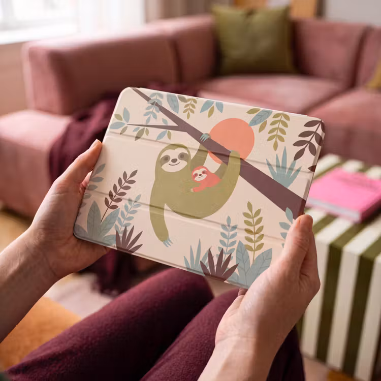 iPad hoes - Dieren - Moeder - Baby - Natuur - Groen — 4