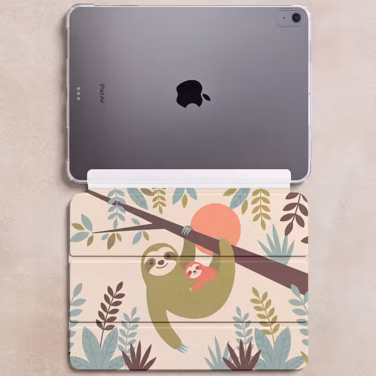 iPad hoes - Dieren - Moeder - Baby - Natuur - Groen — 6