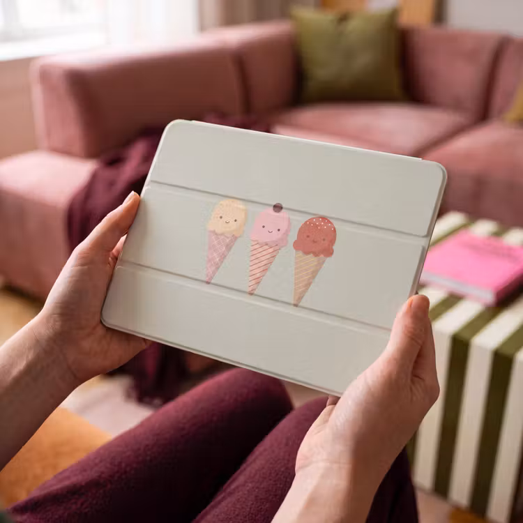 iPad hoes - IJs - Hoorntjes - Eten - Illustratie - Vrolijk — 4