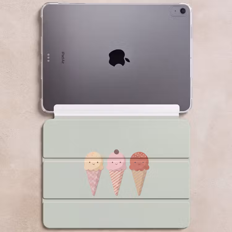 iPad hoes - IJs - Hoorntjes - Eten - Illustratie - Vrolijk — 6
