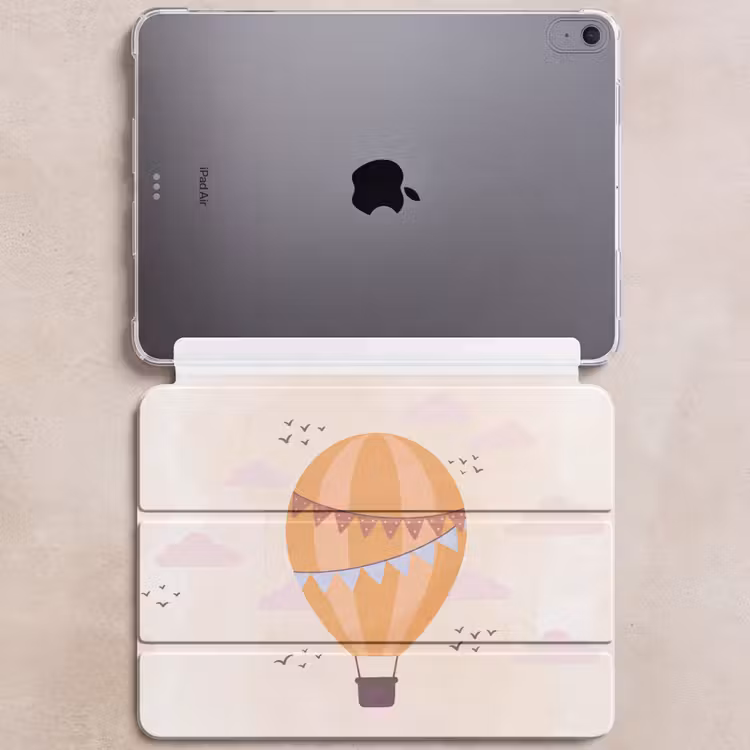 iPad hoes - Luchtballon - Slingers - Avontuur - Illustratie - Oranje — 6