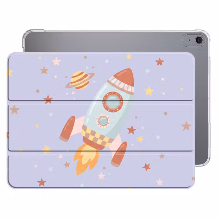 iPad hoes - Raket - Ruimte - Planeet - Illustratie — 1