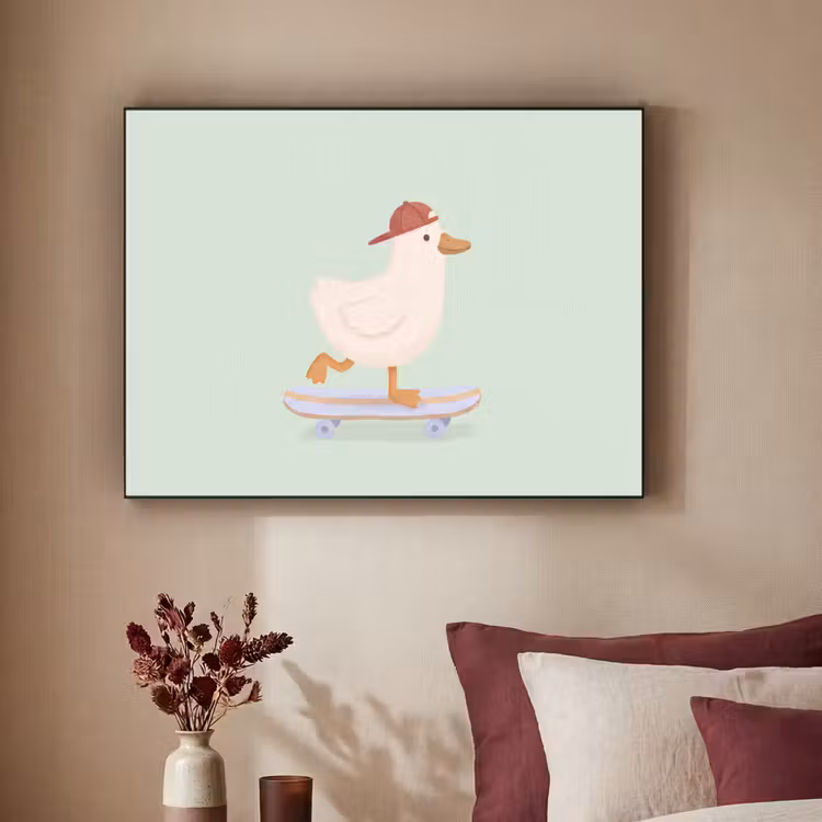 Art Frame - Vogel - Skateboard - Dieren - Cartoon - Speels — 3