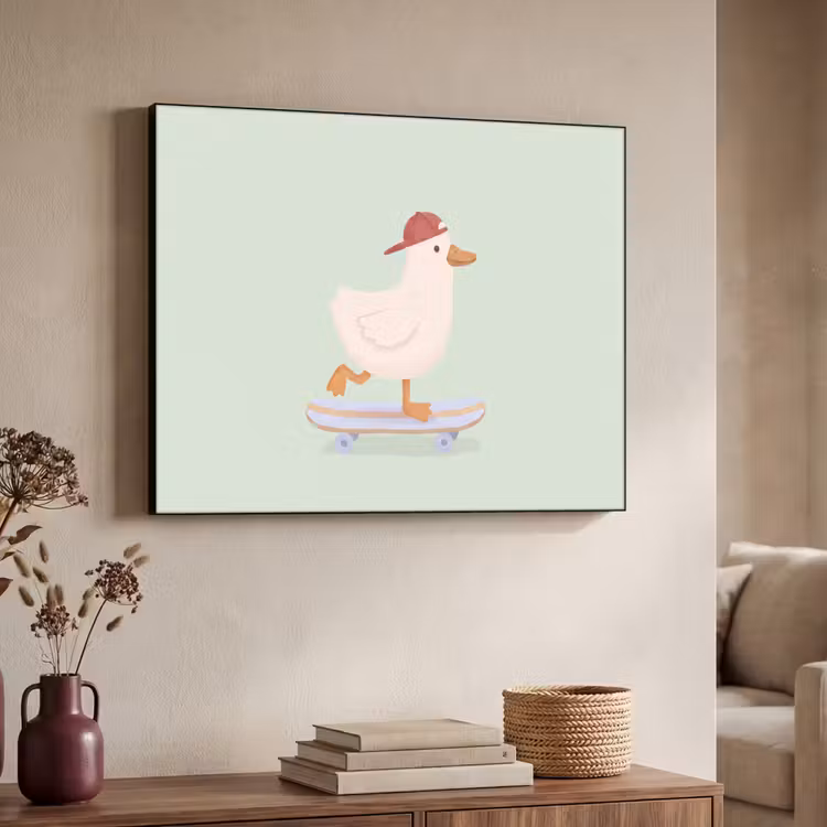 Art Frame - Vogel - Skateboard - Dieren - Cartoon - Speels — 7