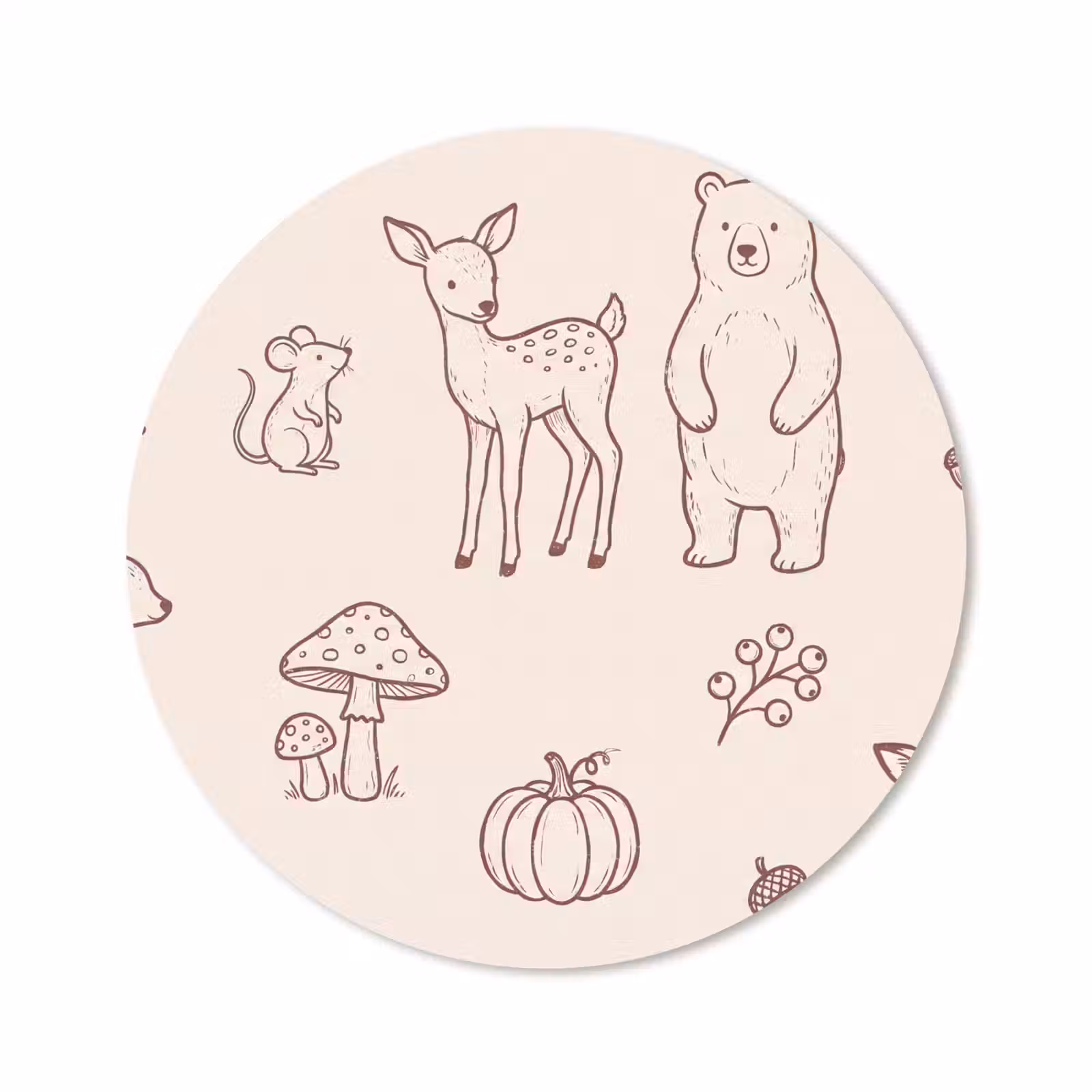 Muismat - Dieren - Bos - Natuur - Schets - Patroon — 1