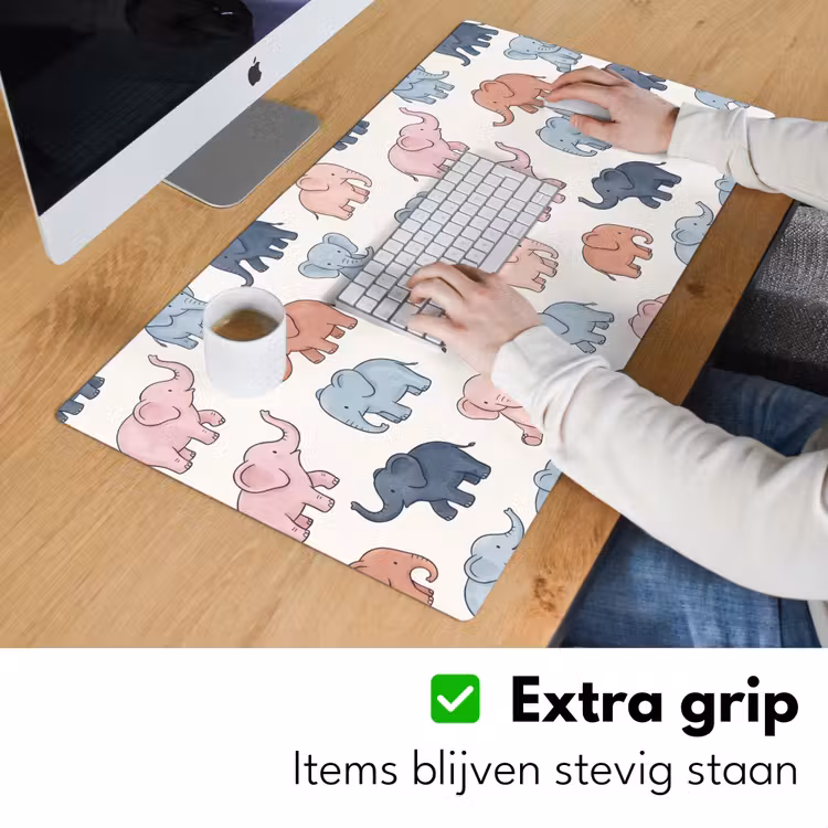 Bureau onderlegger - Dieren - Patroon - Kinderkamer - Pastel - Speels — 6