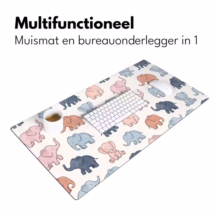 Bureau onderlegger - Dieren - Patroon - Kinderkamer - Pastel - Speels — 7