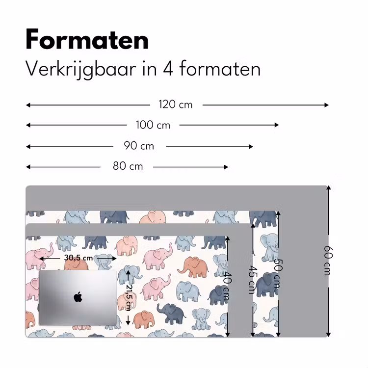 Bureau onderlegger - Dieren - Patroon - Kinderkamer - Pastel - Speels — 8
