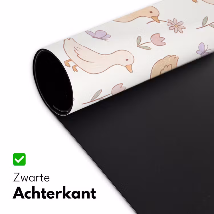 Bureau onderlegger - Vogel - Bloemen - Patroon - Pastel - Dieren — 5