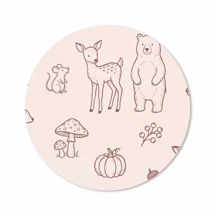 Muismat - Dieren - Bos - Natuur - Schets - Patroon — 1