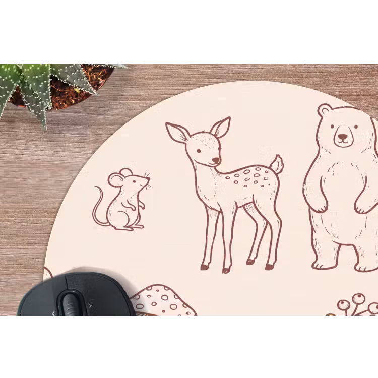 Muismat - Dieren - Bos - Natuur - Schets - Patroon — 4
