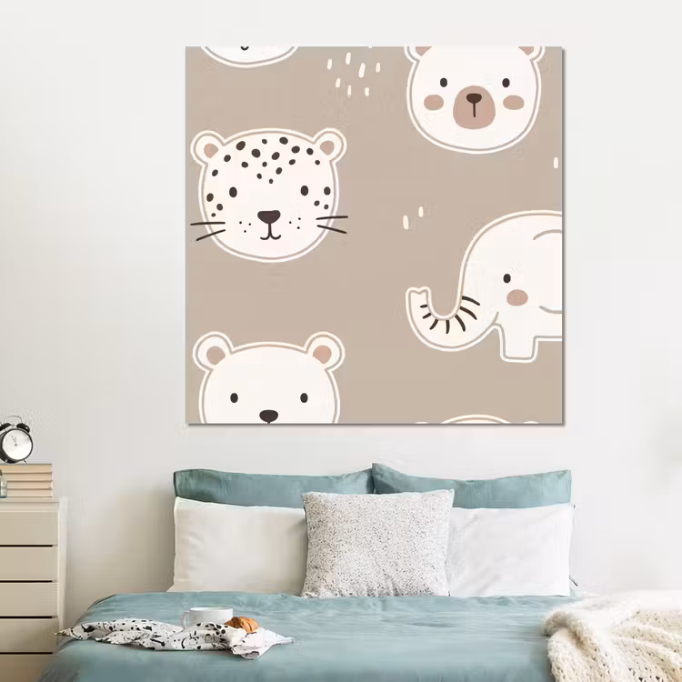 Forex - Dieren - Patroon - Illustratie - Modern - Beige — 2