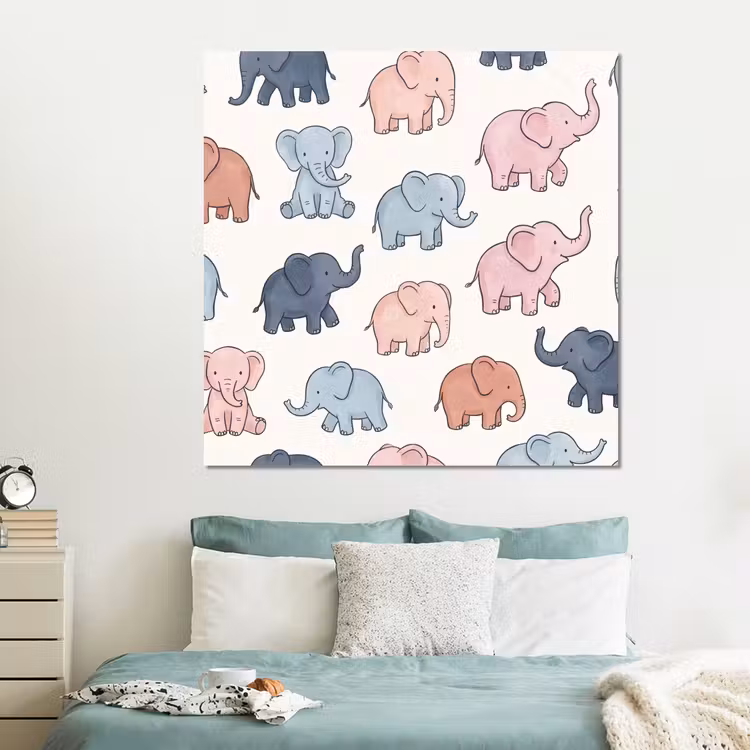 Forex - Dieren - Patroon - Kinderkamer - Pastel - Speels — 2