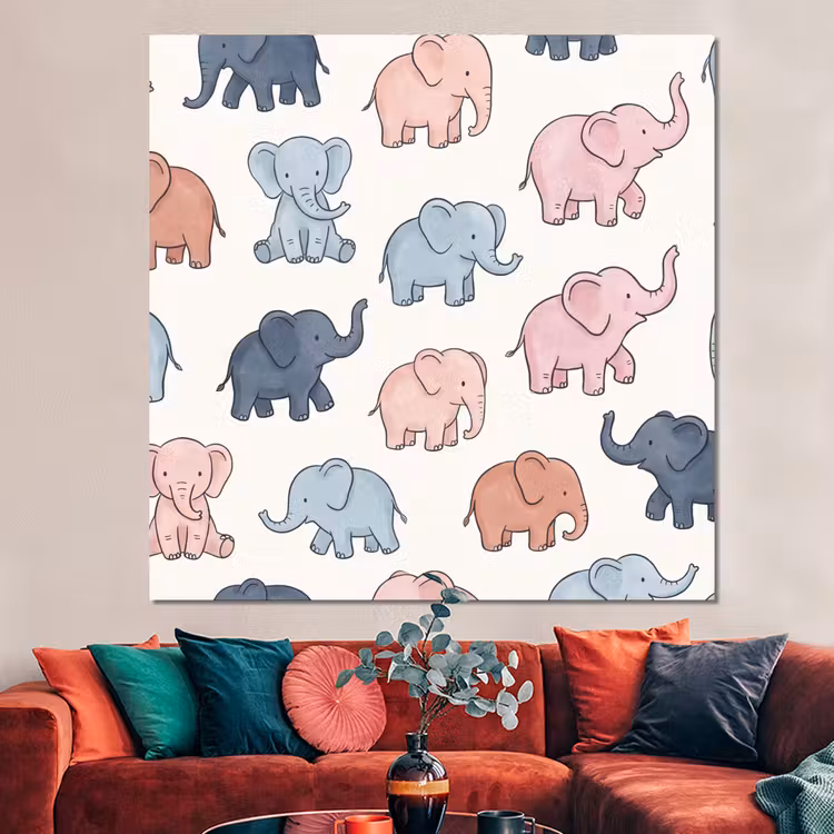 Forex - Dieren - Patroon - Kinderkamer - Pastel - Speels — 3