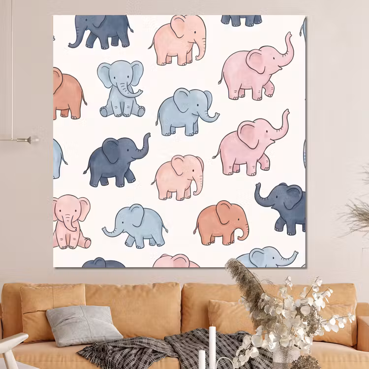 Forex - Dieren - Patroon - Kinderkamer - Pastel - Speels — 4