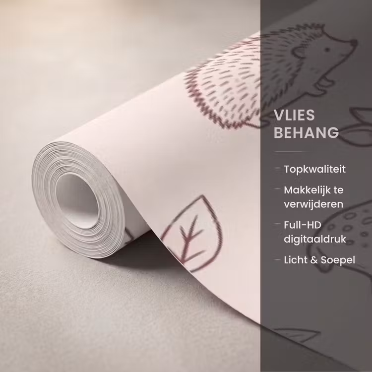 Behang - Dieren - Bos - Natuur - Schets - Patroon — 3