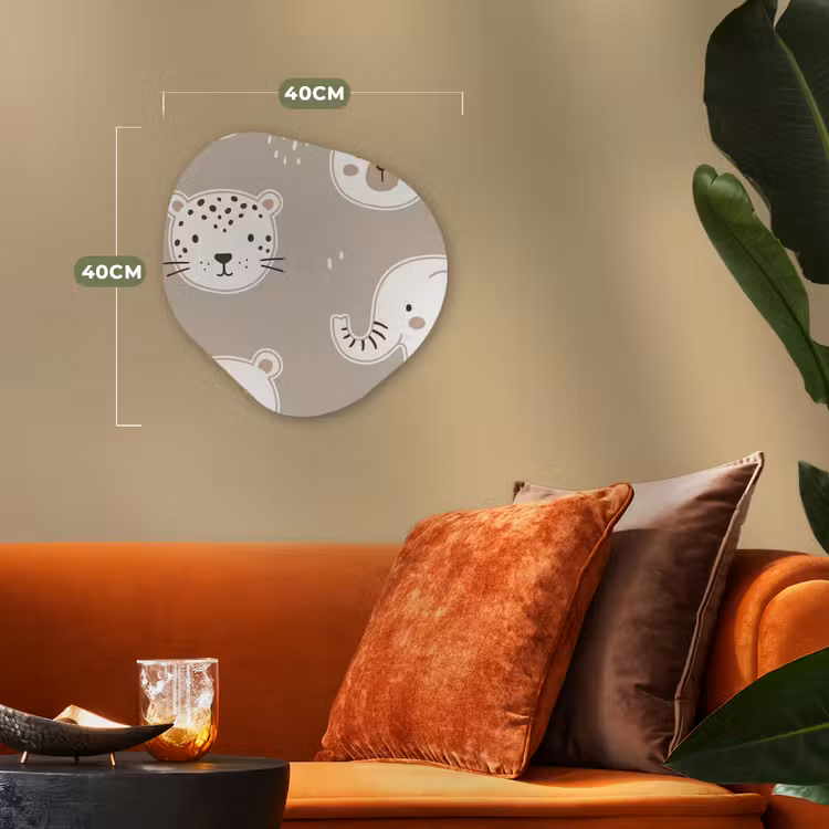 Organisch schilderij - Forex - Dieren - Patroon - Illustratie - Modern - Beige — 4