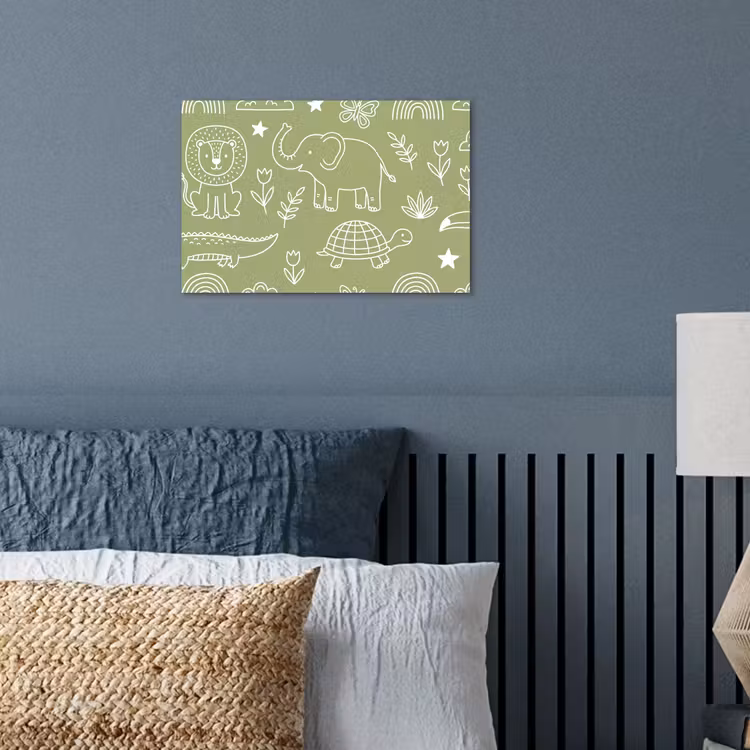 Poster - Dieren - Patroon - Illustratie - Natuur - Groen — 3