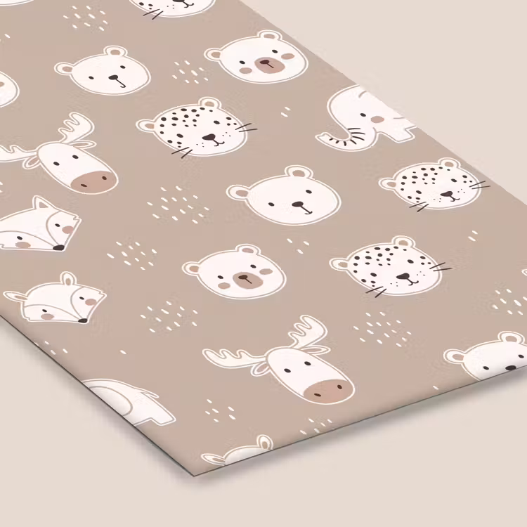 Poster met lijst - Dieren - Patroon - Illustratie - Modern - Beige — 7