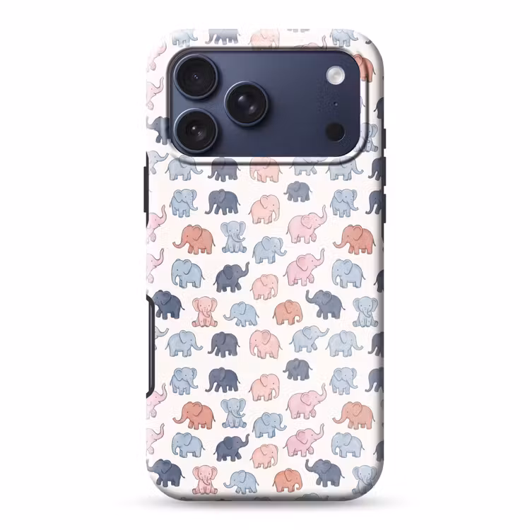 Telefoonhoesje Toughcase - Dieren - Patroon - Kinderkamer - Pastel - Speels — 1
