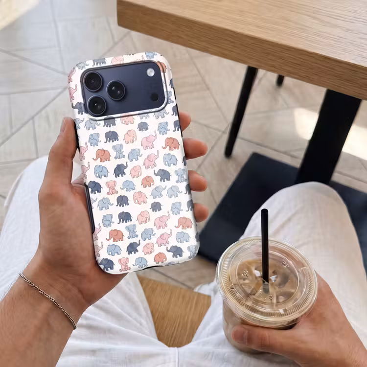 Telefoonhoesje Toughcase - Dieren - Patroon - Kinderkamer - Pastel - Speels — 4