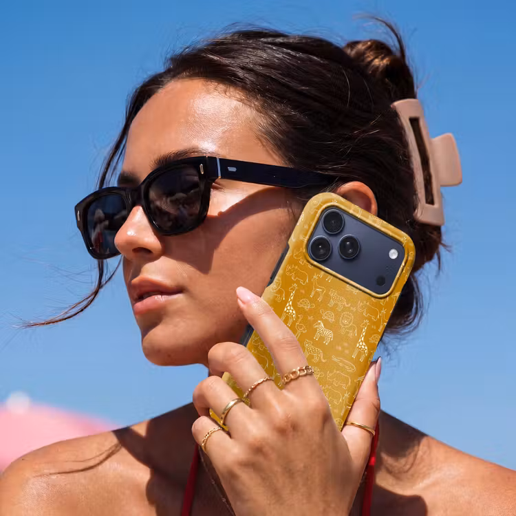 Telefoonhoesje Toughcase - Dieren - Safari - Patroon - Kinderlijk - Oker — 6