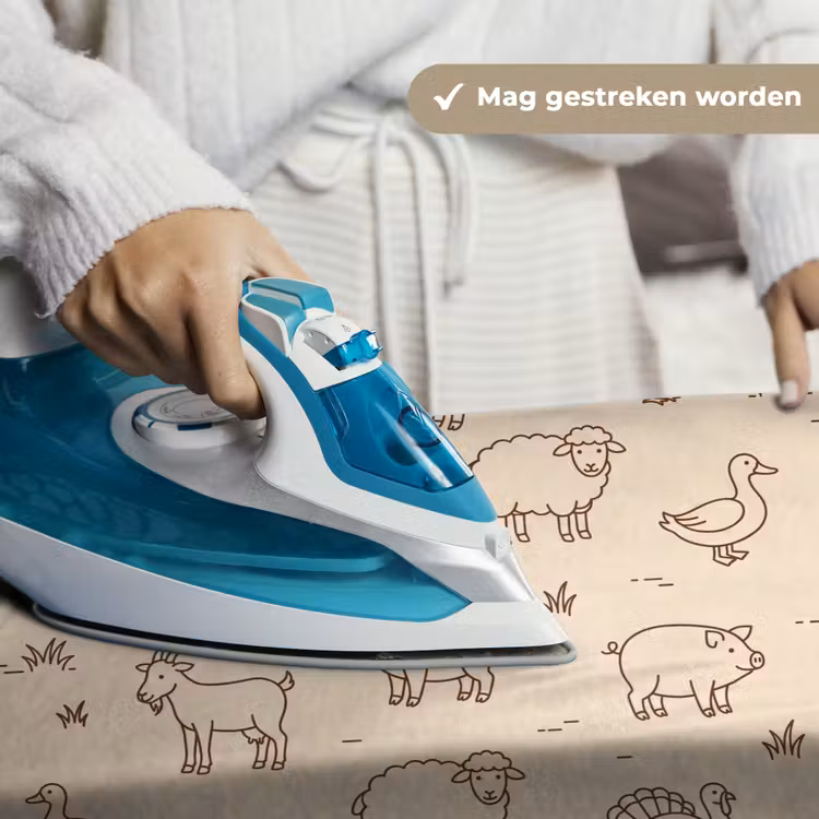 Wandkleed - Dieren - Patroon - Boerderij - Minimalistisch - Beige — 6