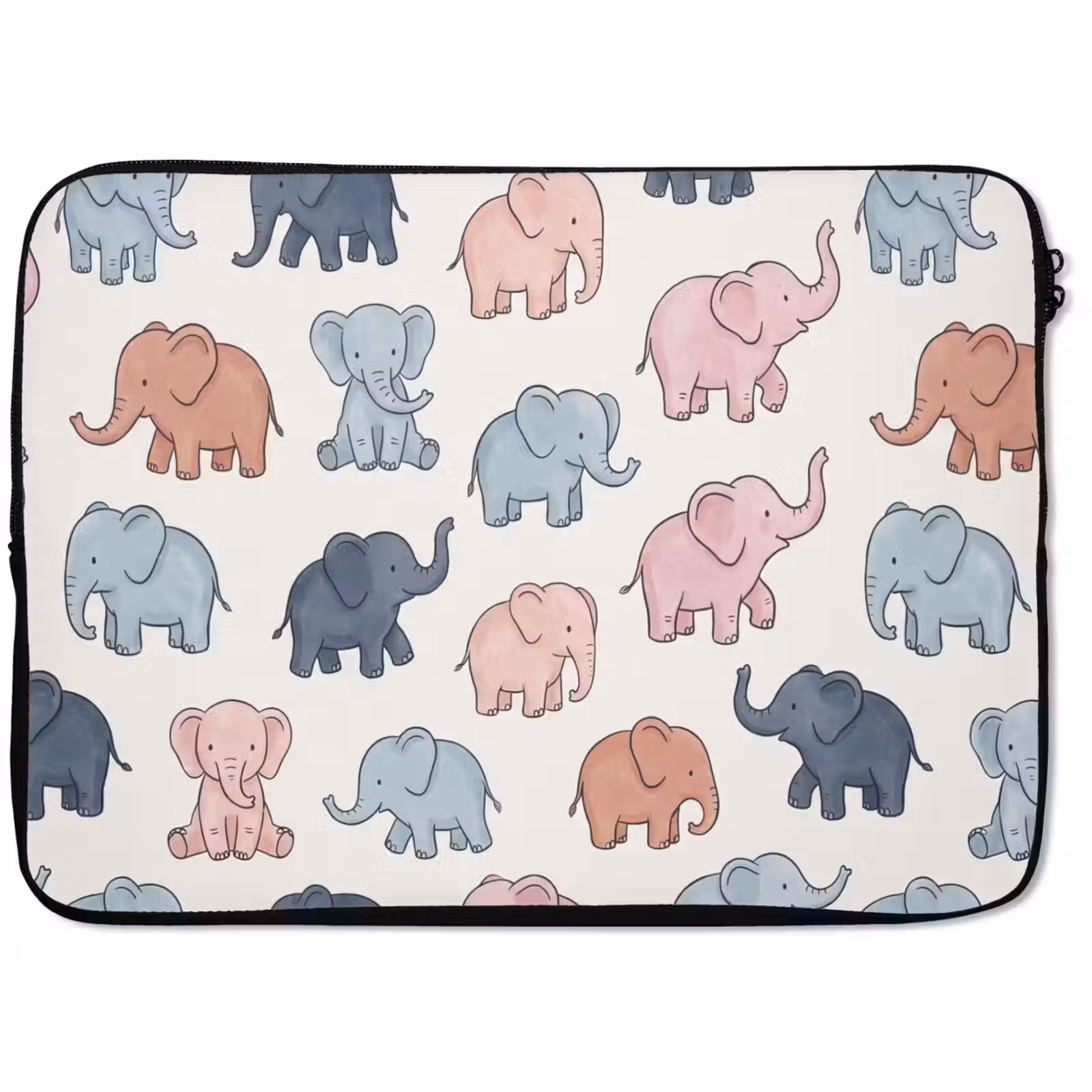 Laptophoes - Dieren - Patroon - Kinderkamer - Pastel - Speels — 1