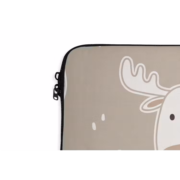 Laptophoes - Dieren - Patroon - Illustratie - Modern - Beige — 5