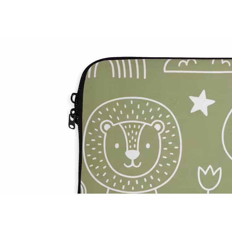 Laptophoes - Dieren - Patroon - Illustratie - Natuur - Groen — 5