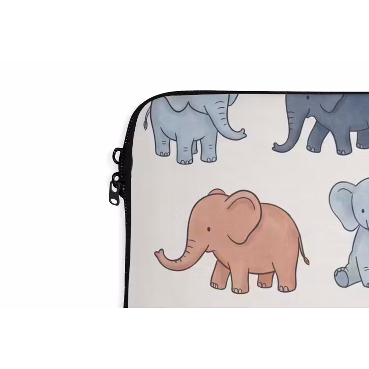 Laptophoes - Dieren - Patroon - Kinderkamer - Pastel - Speels — 5