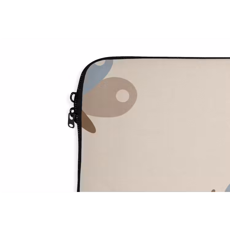 Laptophoes - Insect - Vlinderpatroon - Abstract - Blauw - Beige — 5