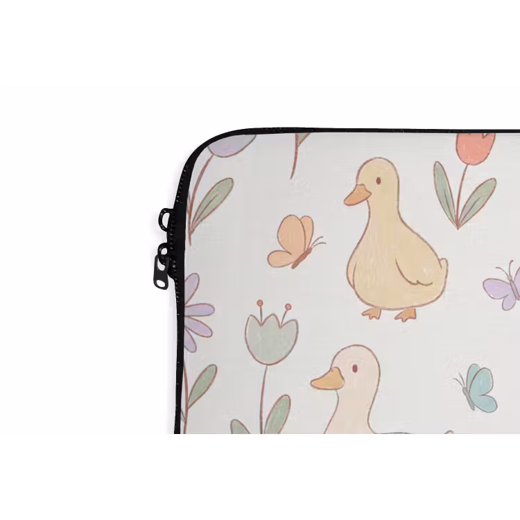 Laptophoes - Vogel - Bloemen - Patroon - Pastel - Dieren — 5