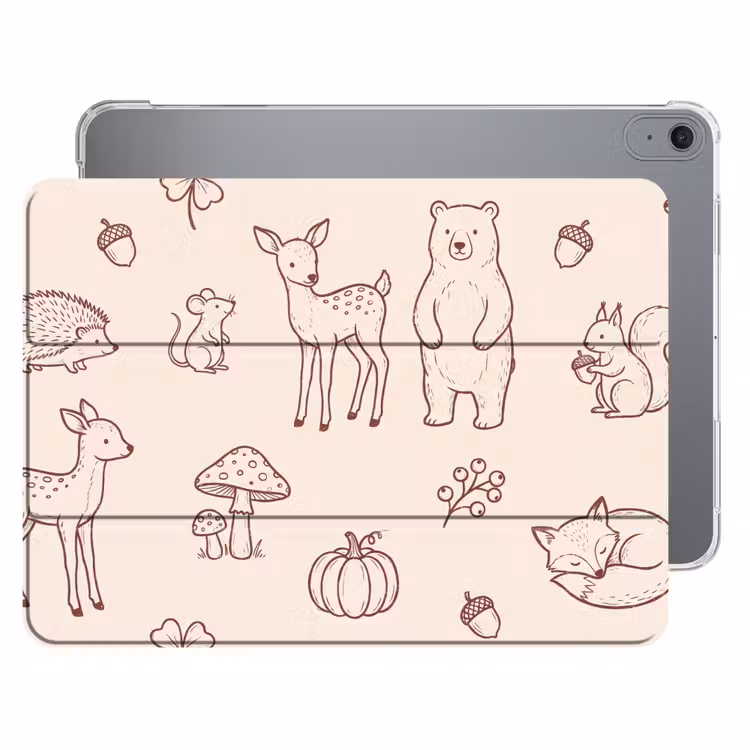 iPad hoes - Dieren - Bos - Natuur - Schets - Patroon — 1