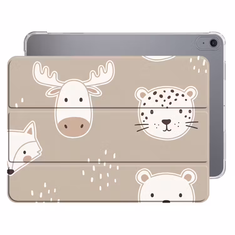 iPad hoes - Dieren - Patroon - Illustratie - Modern - Beige — 1