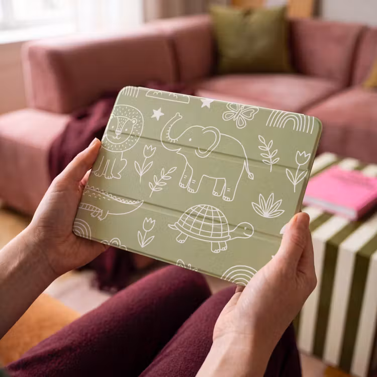 iPad hoes - Dieren - Patroon - Illustratie - Natuur - Groen — 4