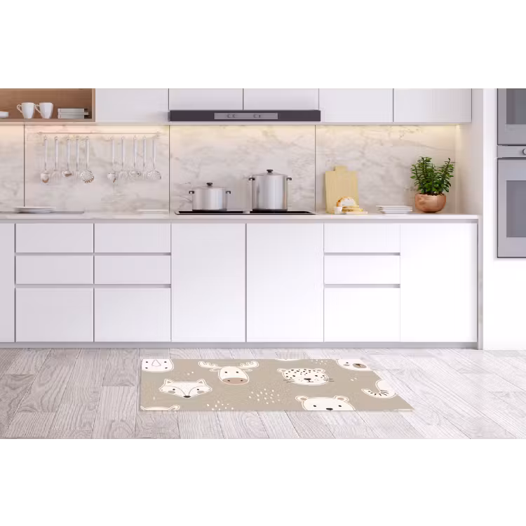 Keukenloper - Dieren - Patroon - Illustratie - Modern - Beige — 3