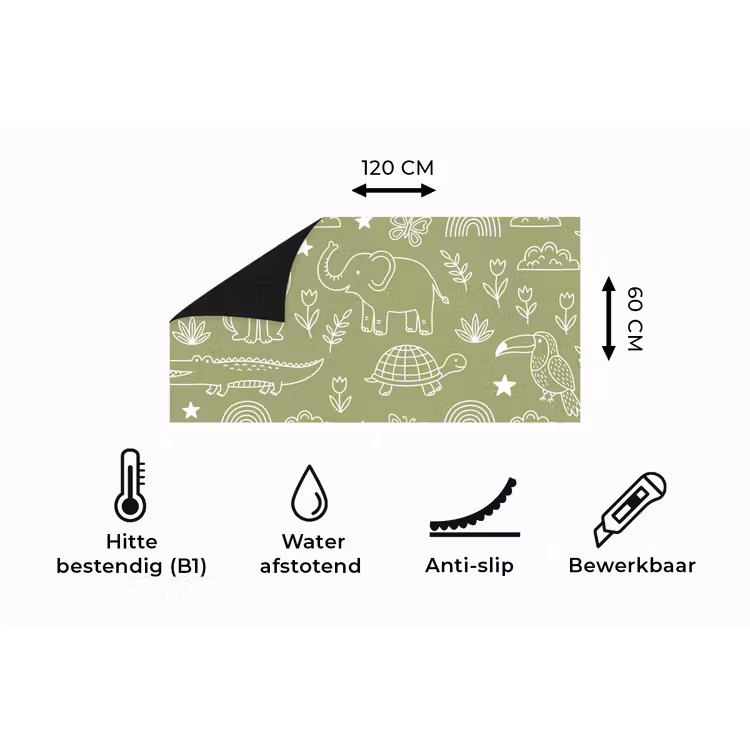 Keukenloper - Dieren - Patroon - Illustratie - Natuur - Groen — 5