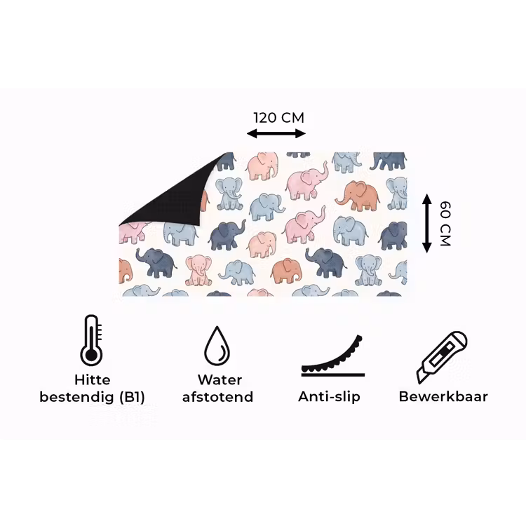 Keukenloper - Dieren - Patroon - Kinderkamer - Pastel - Speels — 5
